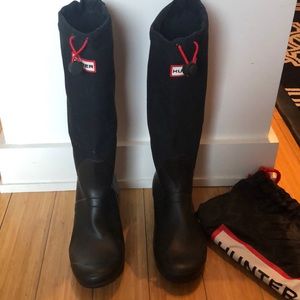 Hunter foldable rain boots